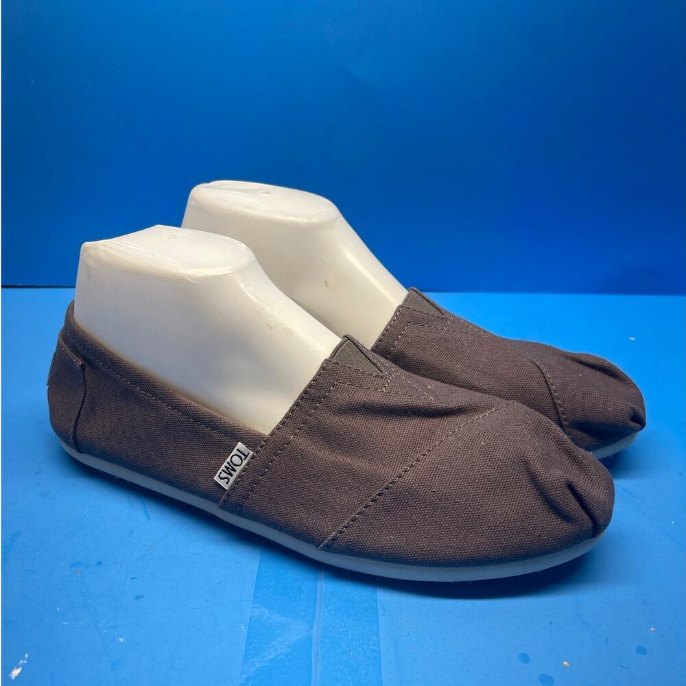 Toms Size W 10 Women's Flat Alpargata Canvas Casual Ash Gray Slip-On Shoes